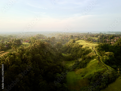 aerial view of Ubud, Bali, Indonesia