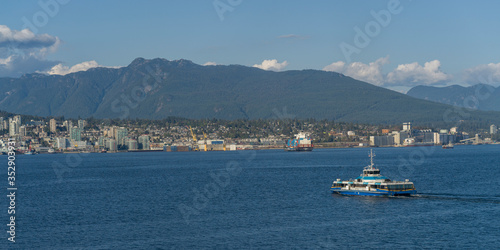 Seabus on Burrard Inlet, Vancouver, Lower Mainland, British Columbia, Canada