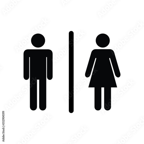 restroom sign, bathroom icon, toilet symbol