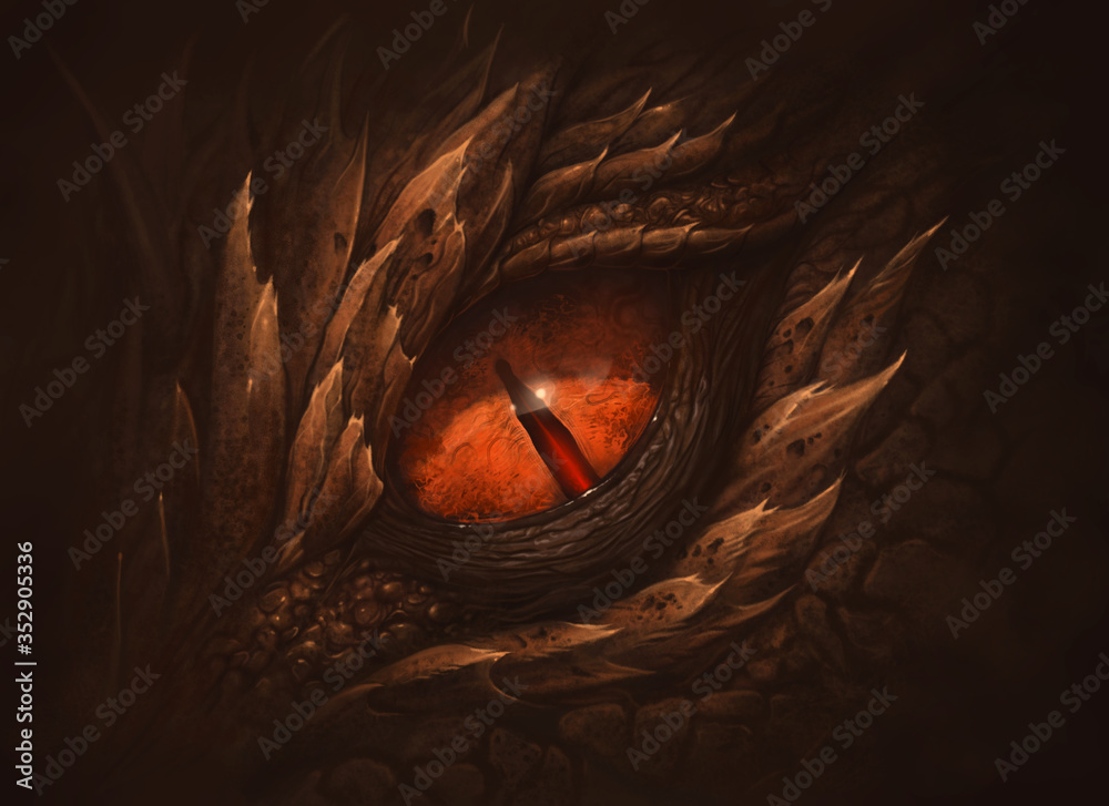Dragon eye coloring pages
