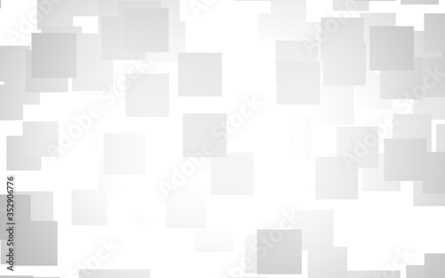 White abstract background. Misty backdrop with grey squares. 3D illustration