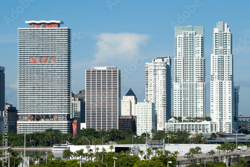 Miami Downtown Modern Skyline