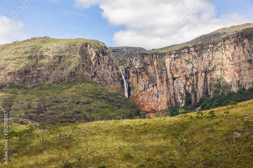 waterfall of the board  minas gerais.