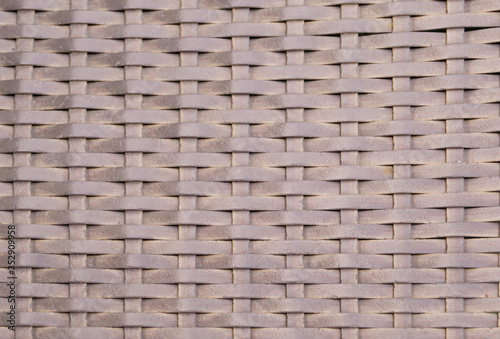 The texture of the weave. Modern plastic material.