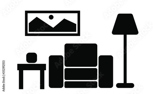 furniture icons set