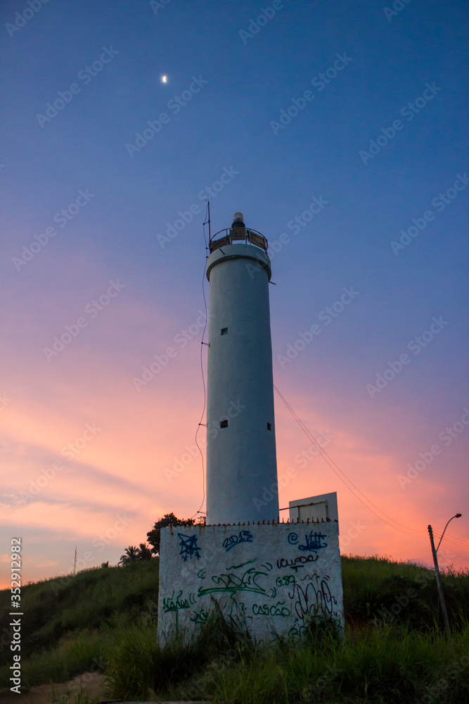 Lighthouse of black point in Marica