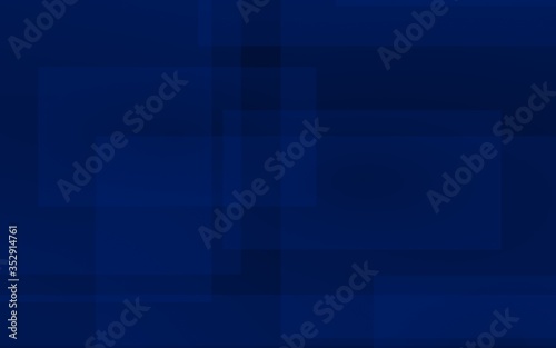 Dark blue background. Blue backdrop with transparent suares. 3D illustration