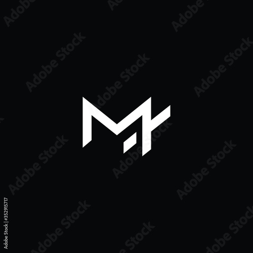  Professional Innovative Initial MT logo and TM logo. Letter MT TM Minimal elegant Monogram. Premium Business Artistic Alphabet symbol and sign
