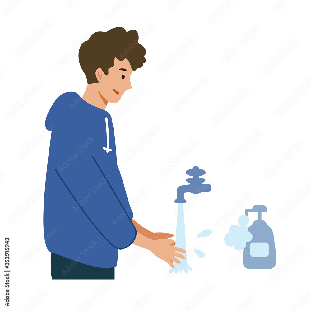 【新しい生活様式】手洗いの推奨イラスト Stock Vector | Adobe Stock