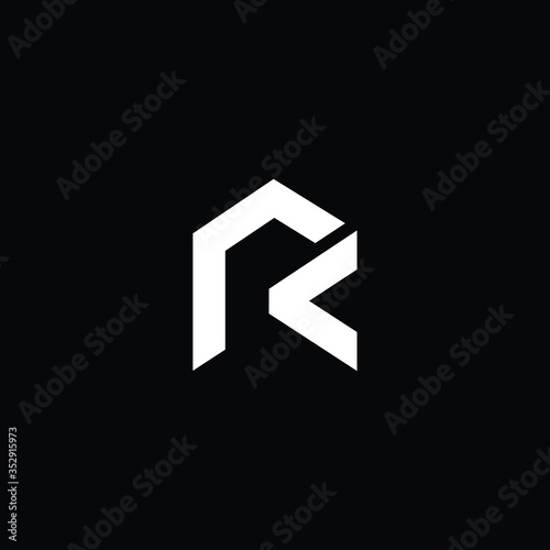  Professional Innovative Initial RC logo and CR logo. Letter R LOGO Minimal elegant Monogram. Premium Business Artistic Alphabet symbol and sign