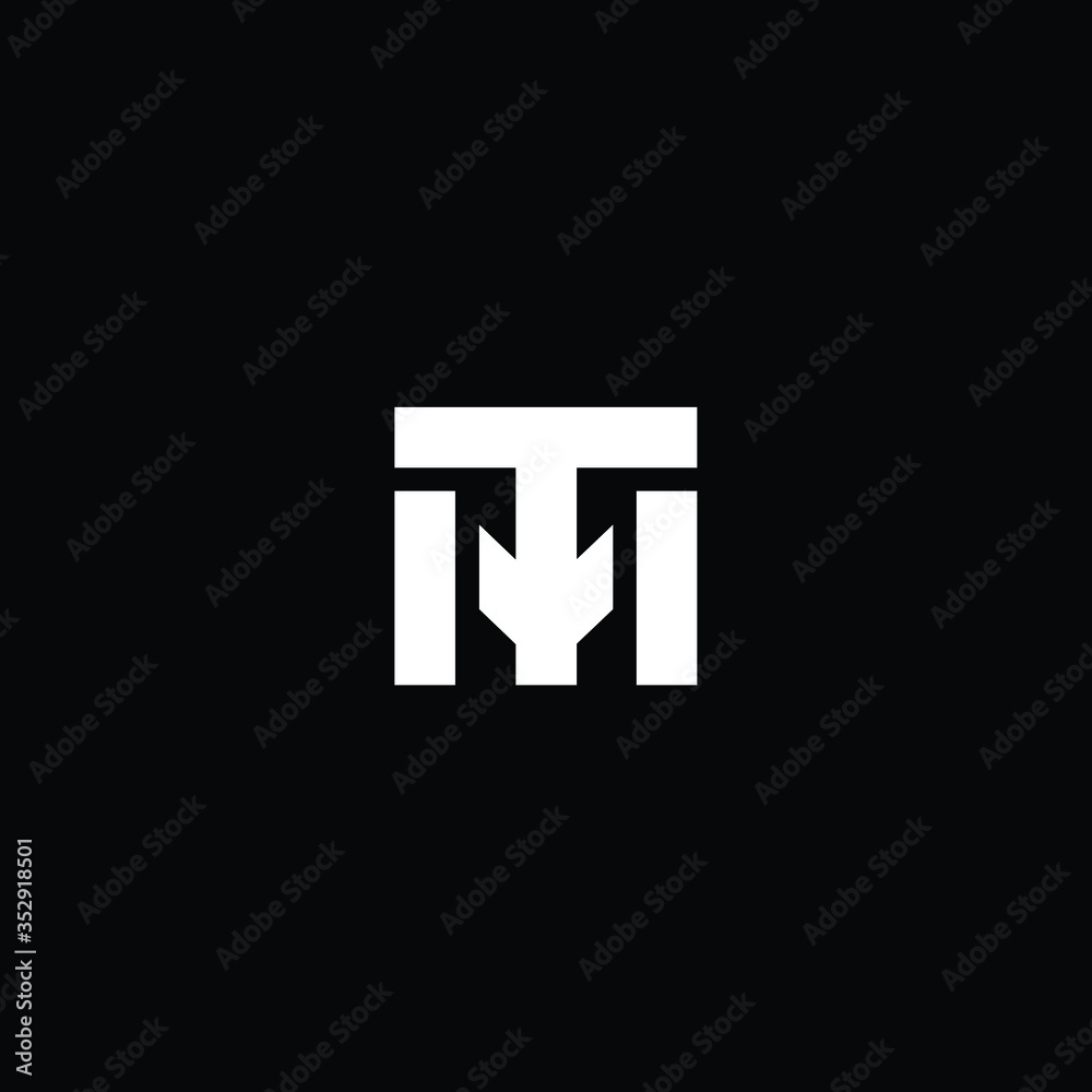 Professional Innovative Initial MT logo and TM logo. Letter MT TM Minimal elegant Monogram. Premium Business Artistic Alphabet symbol and sign Professional Innovative Initial MT logo and TM logo. Letter MT TM Minimal elegant Monogram. Premium Business Artistic Alphabet symbol and sign