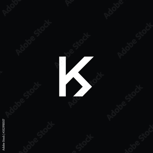  Professional Innovative Initial SK logo and KS logo. Letter SK KS Minimal elegant Monogram. Premium Business Artistic Alphabet symbol and sign
