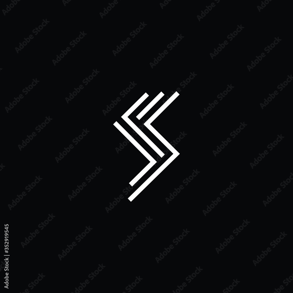 Professional Innovative Initial S logo and SS logo. Letter SF FS Minimal elegant Monogram. Premium Business Artistic Alphabet symbol and sign Professional Innovative Initial S logo and SS logo. Letter SF FS Minimal elegant Monogram. Premium Business Artistic Alphabet symbol and sign