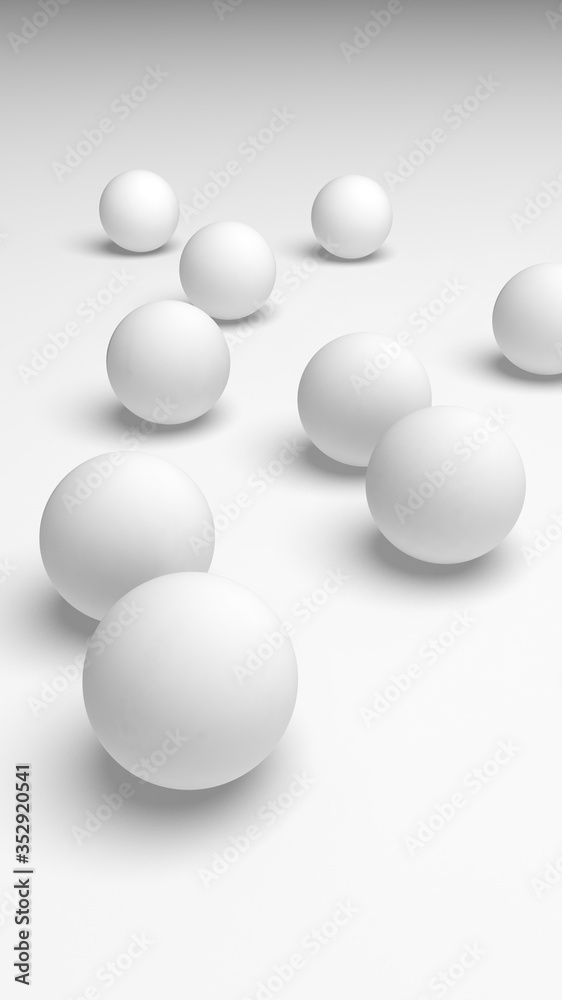 White abstract background. Lowpoly backdrop. Crumpled paper. 3D illustration