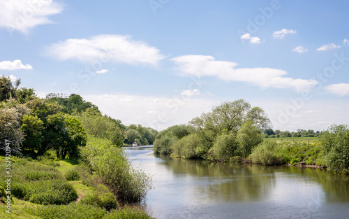 Tranquil day beside the river.