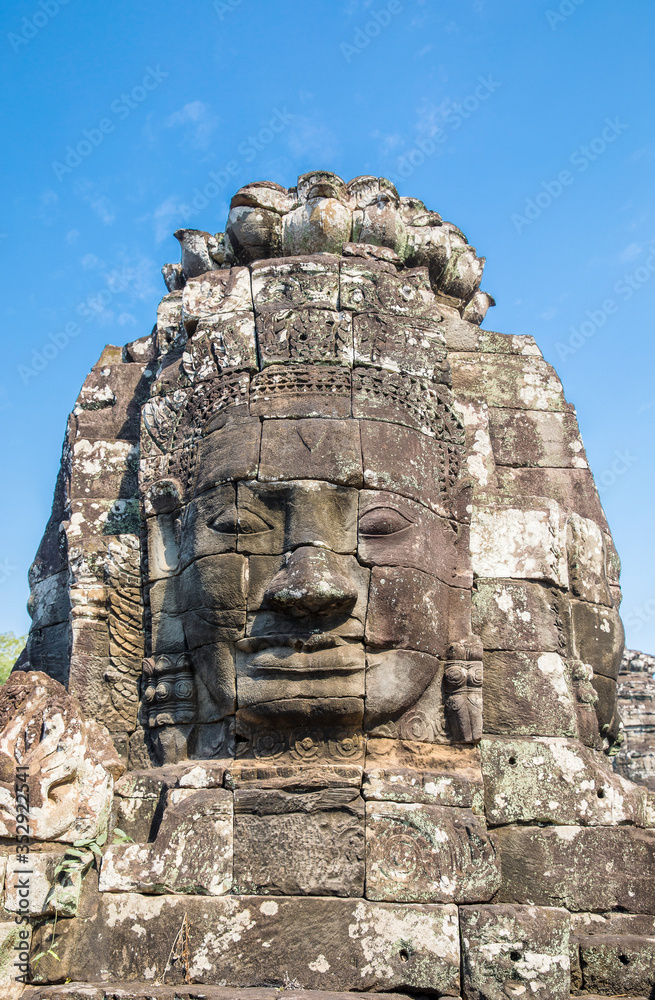 The Faces of The Bayon Temple, Siem Reap, Cambodia The Faces of The Bayon Temple, Siem Reap, Cambodia
