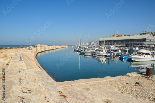 Port in the old city of Jaffa, Tel Aviv.