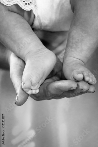 father holding his baby