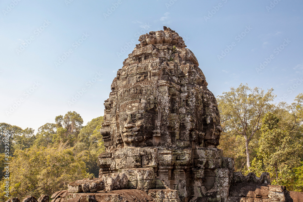 The Faces of The Bayon Temple, Siem Reap, Cambodia