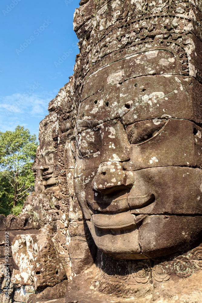 Fototapeta premium The Faces of The Bayon Temple, Siem Reap, Cambodia