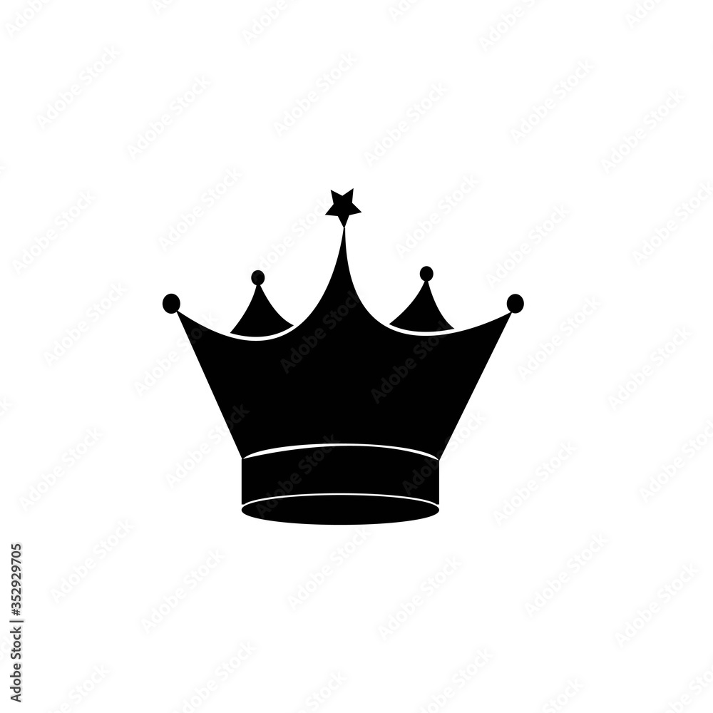 crown logo icon vector