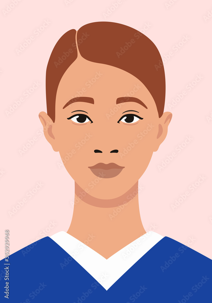 avatar beautiful young girl portrait avatar beautiful young girl portrait