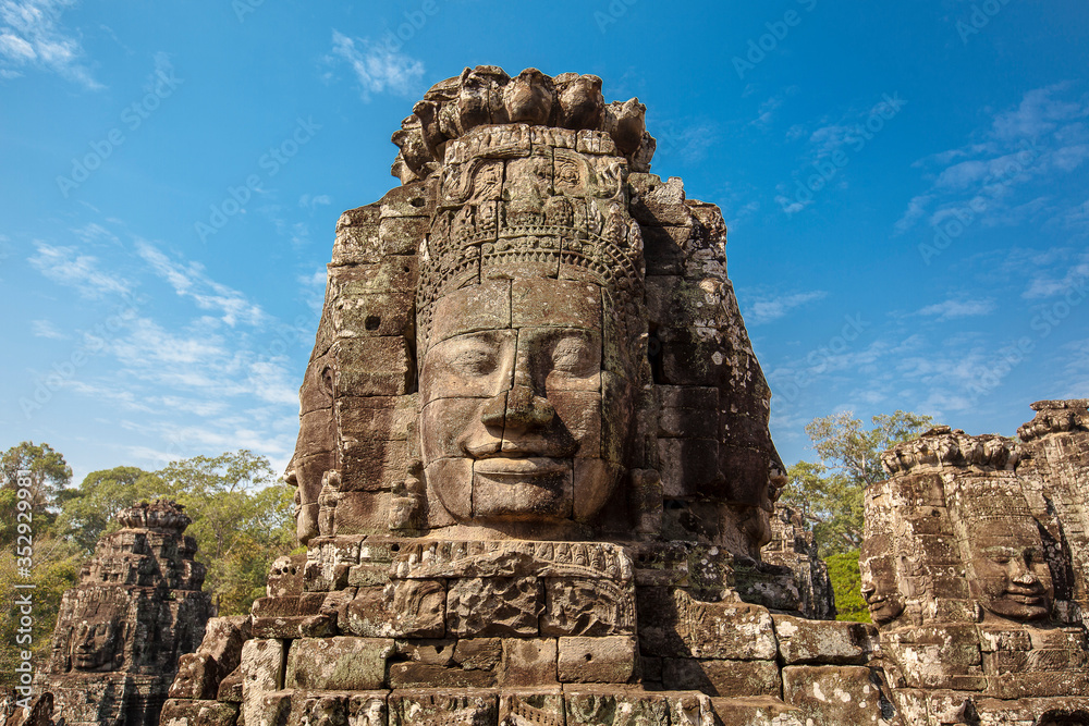 The Faces of The Bayon Temple, Siem Reap, Cambodia