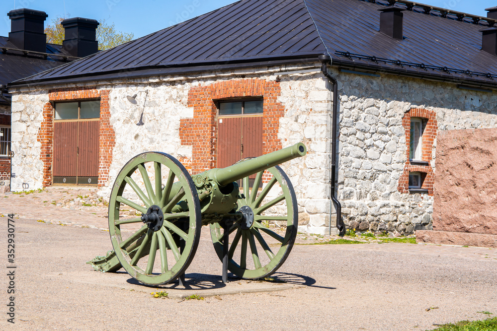 Obraz premium Old cannon in Lappeenranta Fortress, Finland