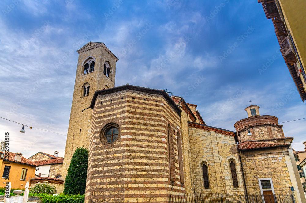 Chiesa di San Francesco d'Assisi Roman catholic church Romanesque-Gothic style building and Franciscan monastery, Brescia city historical centre, Italian churches, Lombardy, Northern Italy