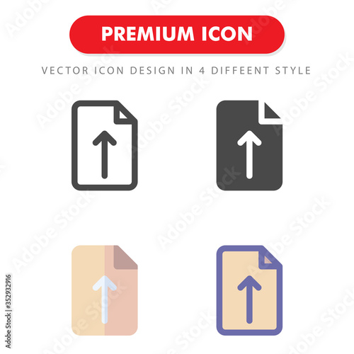 upload icon pack isolated on white background. for your web site design  logo  app  UI. Vector graphics illustration and editable stroke. EPS 10.