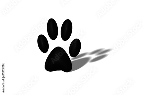 impronta cane 3d