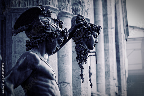 Perseus and Medusa statue in Firenze, Italia