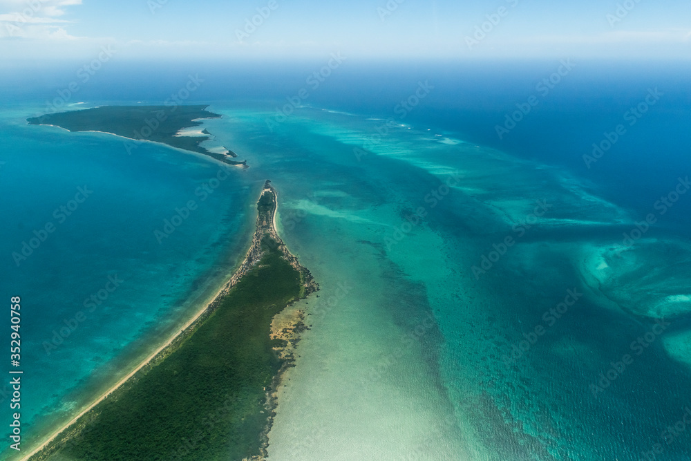 Aerial view of Quifuki Island Aerial view of Quifuki Island