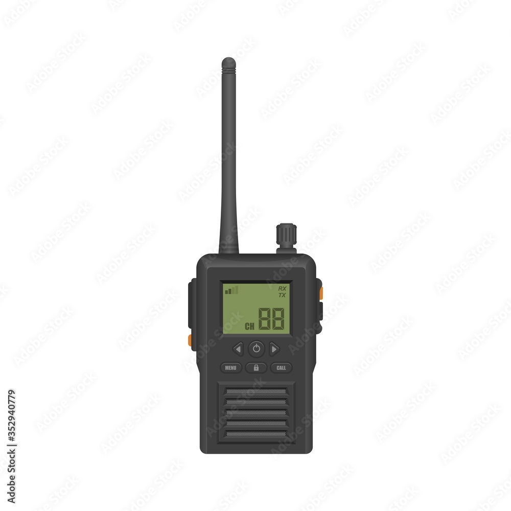 Walkie talkie vector illustration isolated on white background Stock