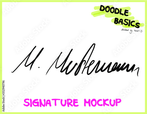 Signature Unterschrift MockUp Max Mustermann John Doe Jane Fake Signatures for Movies and Mock Ups