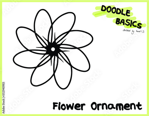 Vectorised Flower Ornament - Trauer - Mandala - Muster - keltischer knoten