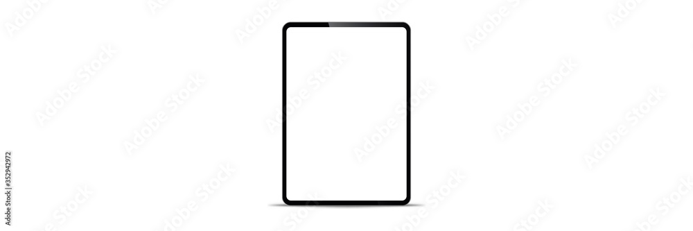 Realistic tablet op on a white background Realistic tablet op on a white background
