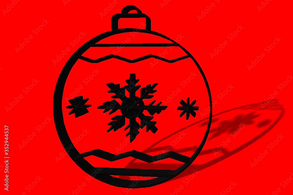 palla boccia per albero di natale 3d palla boccia per albero di natale 3d