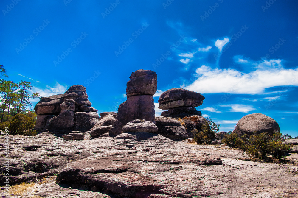 Formaciones rocosas en Mexiquillo