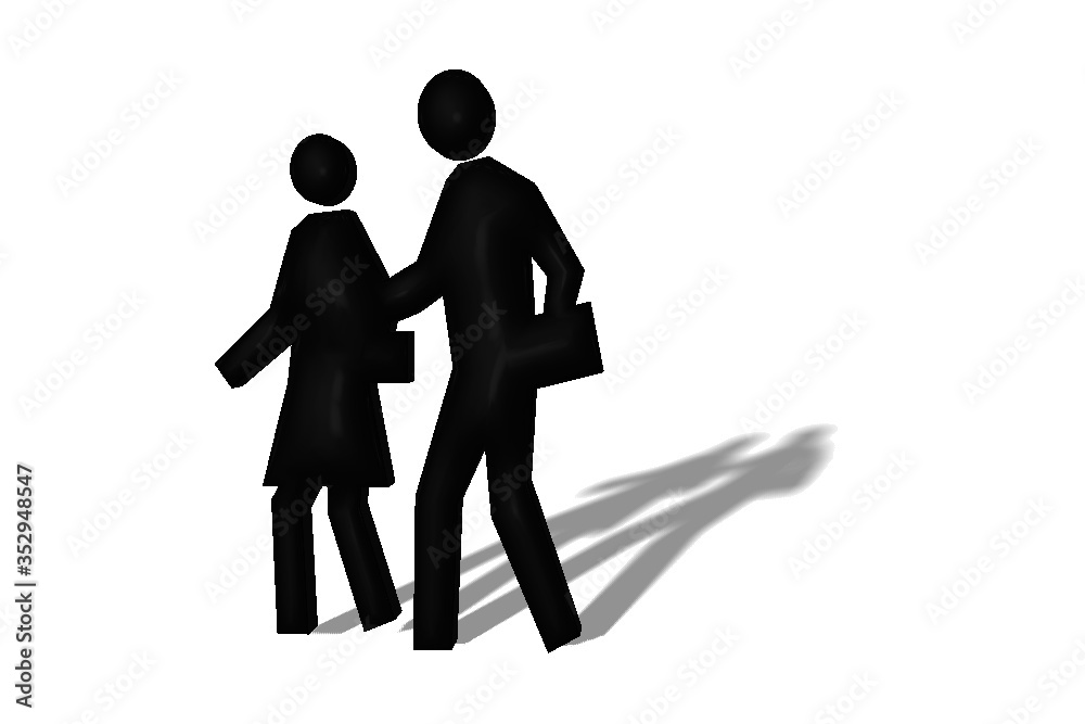 persone camminare 3d tridimensionale persone camminare 3d tridimensionale
