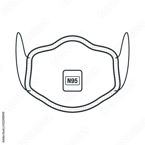 Face Mask Vector Illustration Background