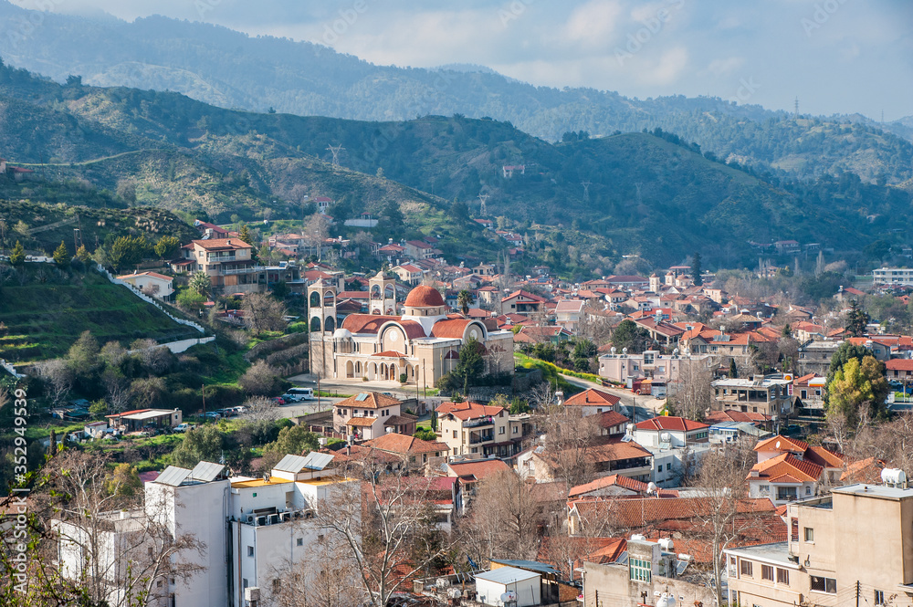 The village of Kakopetria, which in Greek means Bad stone, is one of the most beautiful and ancient villages in the Troodos Mountains in Cyprus.  