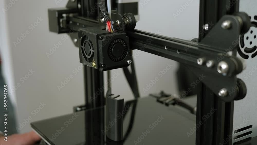 3d printer printing. Close-up process of new printing technology. Printing Plastic Wire with 3D Printer. 3d printer printing. Close-up process of new printing technology. Printing Plastic Wire with 3D Printer.