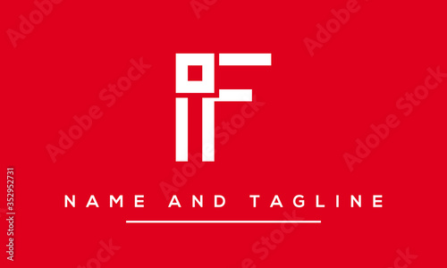 Alphabet letters monogram icon logo IF or FI