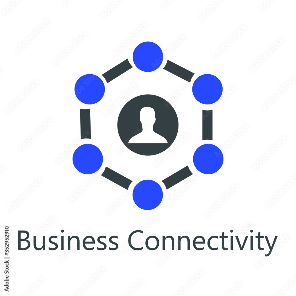 Business Connectivity icon. Vector illustration/ Business Connectivity icon. Vector illustration/