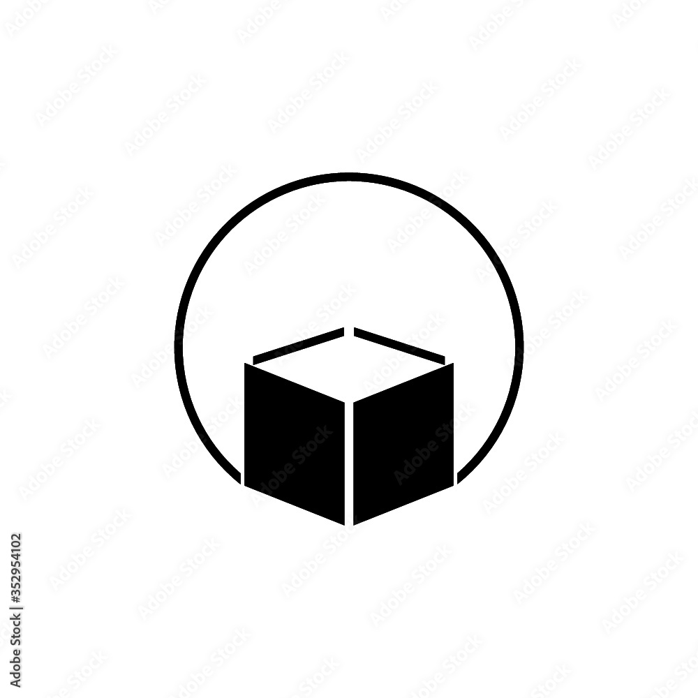 Box icon isolated on white background Box icon isolated on white background