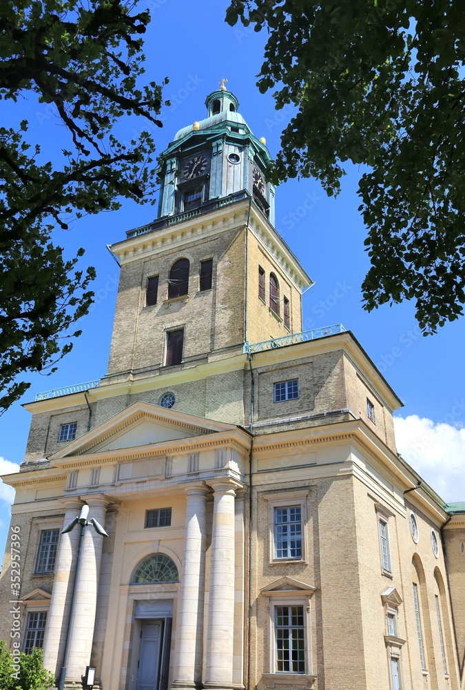 The old church in the heart of Gothenburg, Sweden