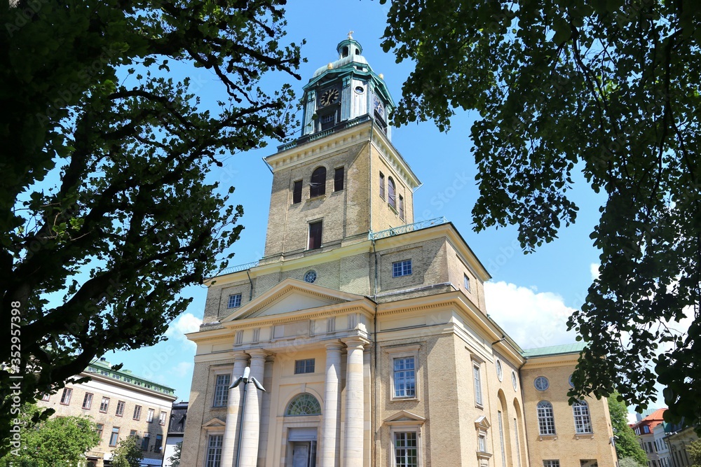 The old church in the heart of Gothenburg, Sweden