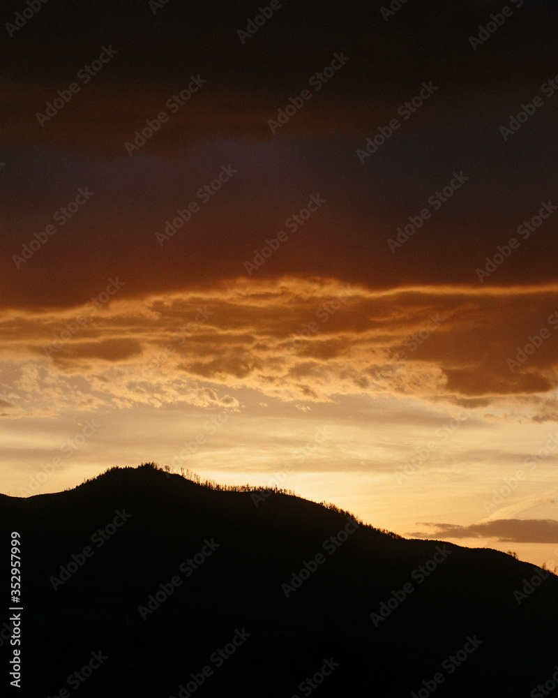 Sunset in the mountains Sunset in the mountains
