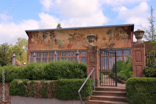 Historisches Gebäude auf dem Klostergelände von Kloster Bronnbach in Wertheim photo